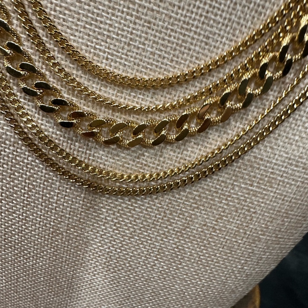Monet Gold Multi-Strand Necklace - Picture 6 of 16